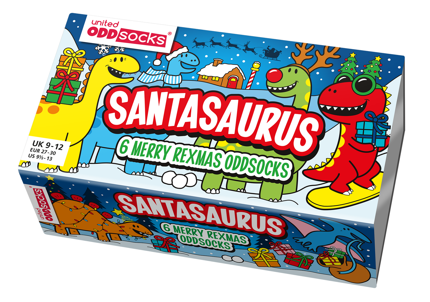 Santasaurus Socks