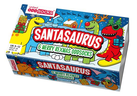 Santasaurus Socks