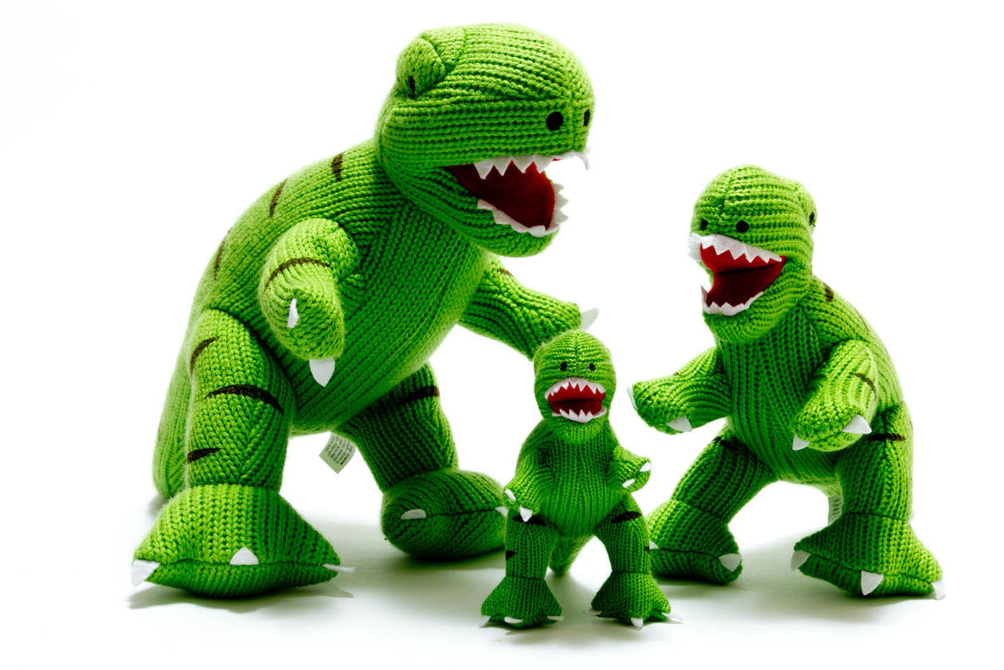 T-Rex Knitted Dinosaur – Green