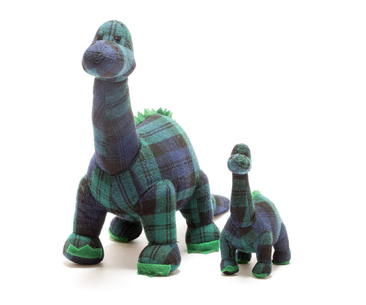 Diplodocus Soft Toy Dinosaur – Tartan