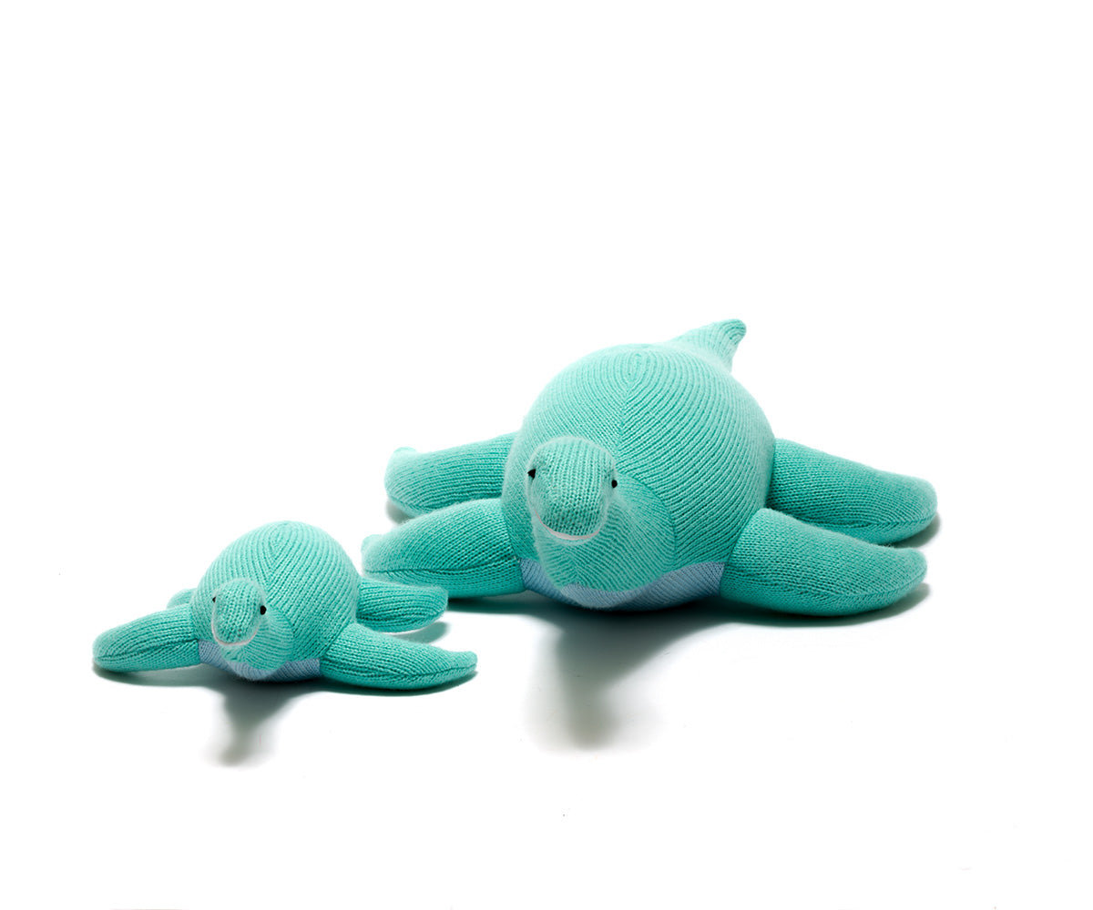 Plesiosaurus Knitted Dinosaur – Light Blue