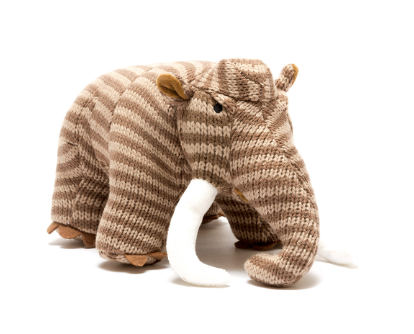 Knitted Woolly Mammoth – Brown Stripe