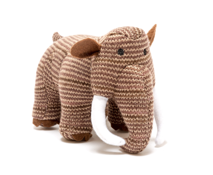 Knitted Woolly Mammoth – Brown Stripe