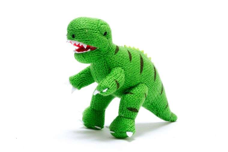 T-Rex Knitted Dinosaur – Green