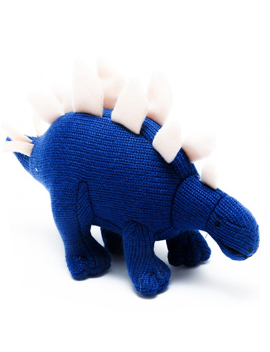 Stegosaurus Knitted Dinosaur – Blue